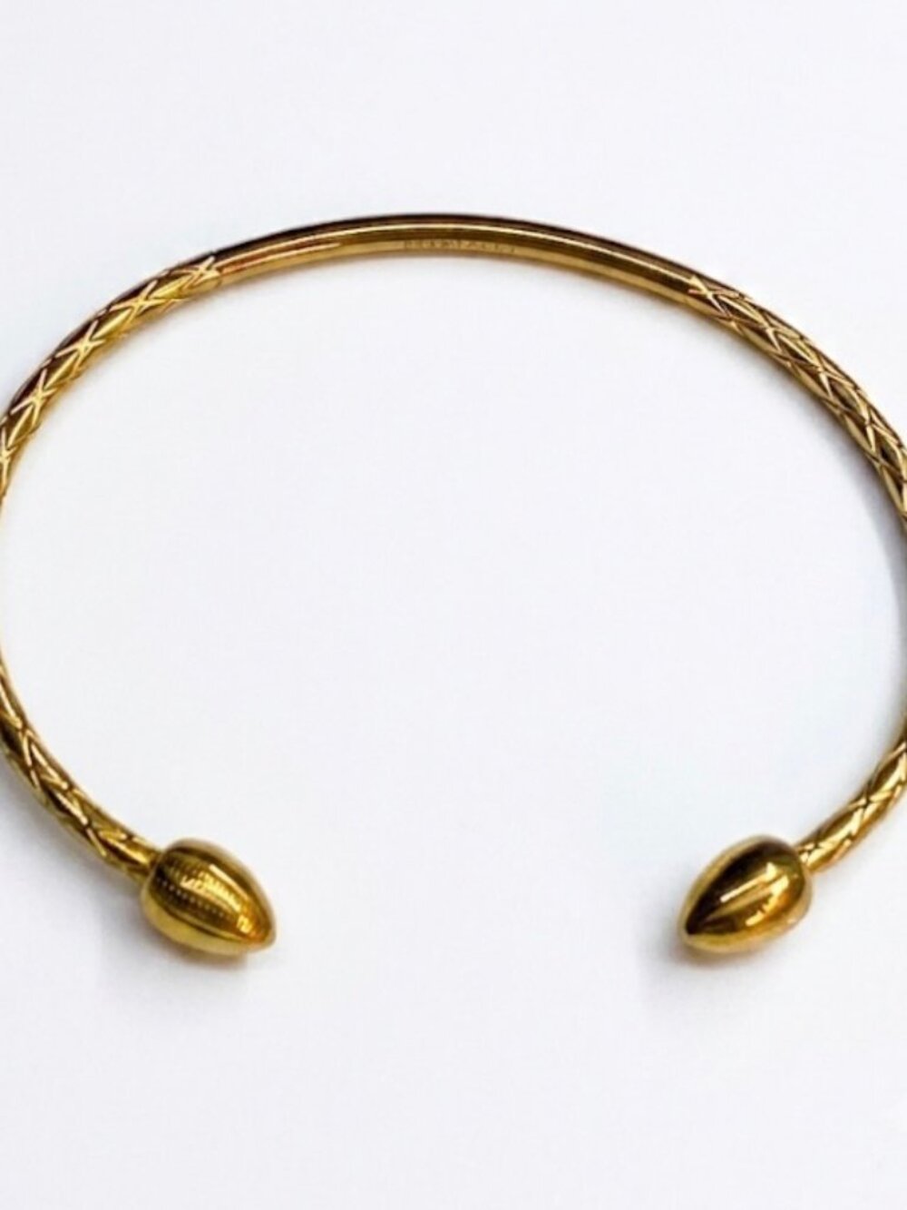 925 Sterling Silver plated steel West Indian Bangle yellow never tarnish/#c6